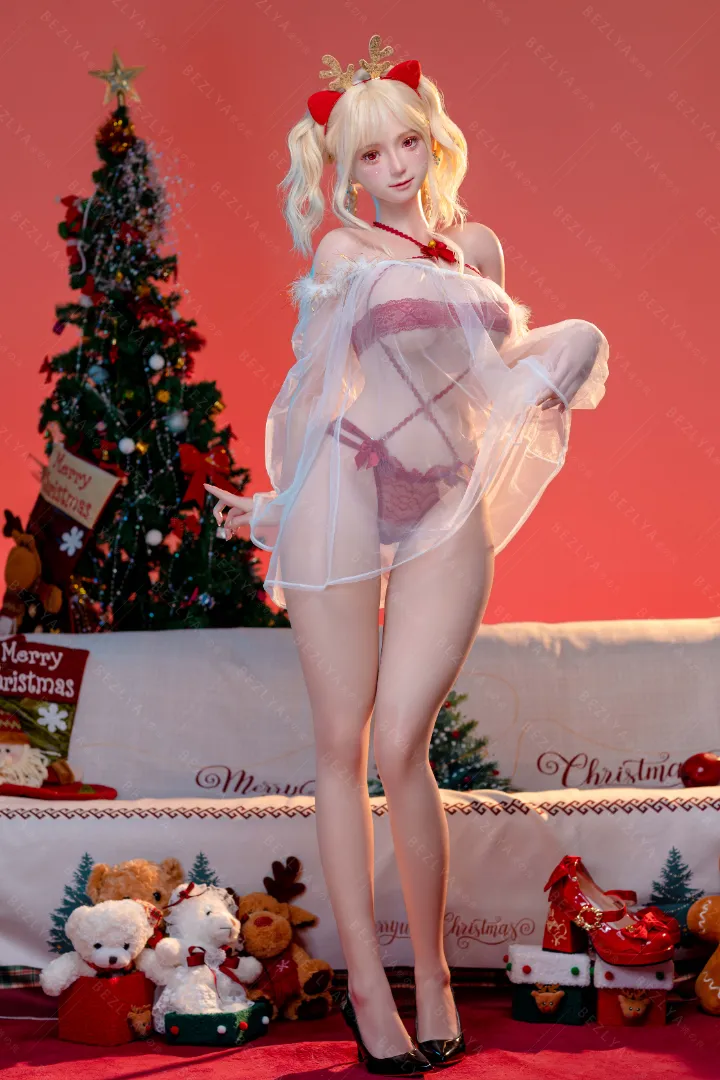 155cm (5ft1) E-Cup Lightweight Silicone Sex Doll, Movable Jaw Head momo